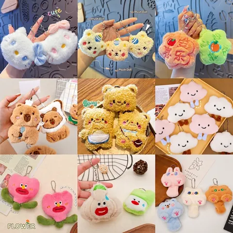 Llavero De Peluche De Animal Del Océano Colgante Regalo Lindo Para Estudiantes Llavero De Puesto De Animales Diy