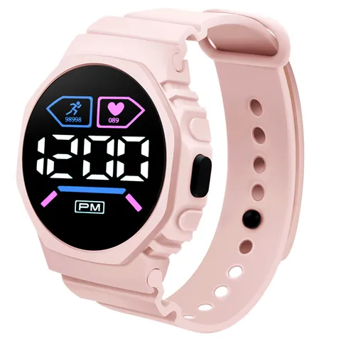 Moda M1 LED Digitale Orologio Elettronico Per Studenti Uomo Donna Sportivo Cassa in Plastica Cinturino in PU Luminoso Orologio Impermeabile