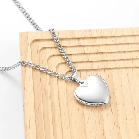Minimalistische Roestvrijstalen Harthanger Ketting voor Dames Goud Zilver Vergulde Sleutelbeen Ketting Mode Sieraden