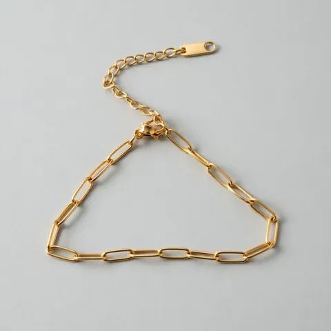 Roestvrij Stalen Goud Vergulde Geometrische Ketting Armband Voor Vrouwen Minimalistische Cubaanse Figaro Slang Link Verstelbare Armband