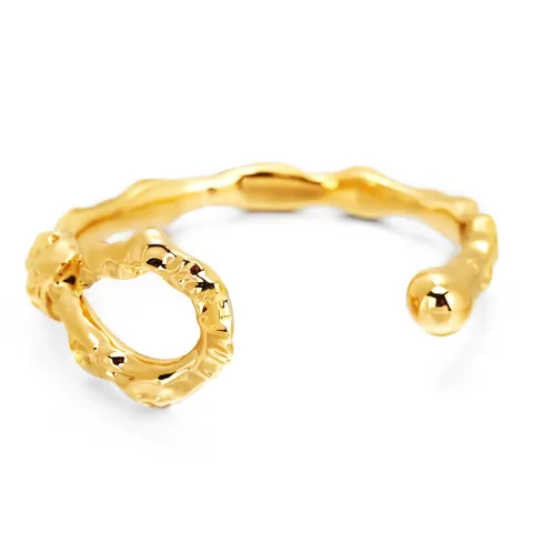 Bracelets Manchette En Acier Inoxydable Et Acier Titane Irréguliers Style Ig En Gros