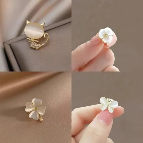 Anelli In Acciaio Inossidabile 304 Con Resina E Strass Placcati In Oro 18k Stile Minimalista Ig Flower