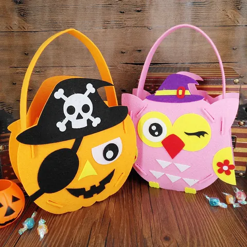Halloween Kinder Unisex Vlies Kürbis Süß Minimalistisch Runde Offene Handtasche