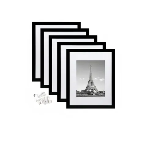 Modern Minimalist PVC Photo Frame With Mat For Wall Gallery Tabletop Display Professional Home Decor
