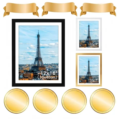 Modern Minimalist PVC Photo Frame Wall Hanging Desktop Display Home Office Decor HD Transparent Cover Simple Frame