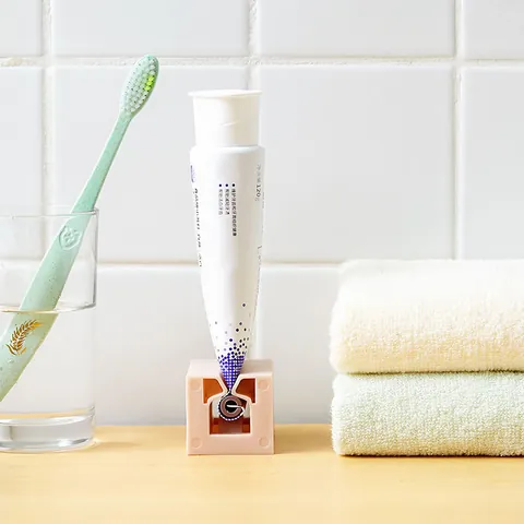 Spremi Dentifricio Manuale Rotante Plastica Distributore Di Tubetti Supporto Detergente Viso Accessorio Bagno Salva Spazio