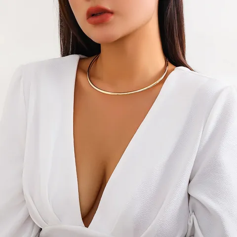 Acciaio Inossidabile 201 Placcato Oro 18k Moda Minimalista Streetwear Placcatura