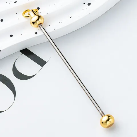 DIY Kraal Sleutelhanger Stang Metalen Staaf Voor Sleutelhanger Hanger Maken Gradiënt Kleurrijk Handgemaakte Sieraden Accessoires Knutselen