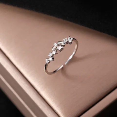 925 Sterling Zilveren Zirkoonsterringen