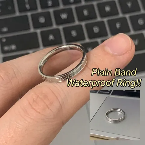 Frans Minimalistisch Titaniumstaal Eenvoudige Band Ring Voor Vrouwen Verguld Gegraveerd Hartelijke Belettering Ins Stijl Ring