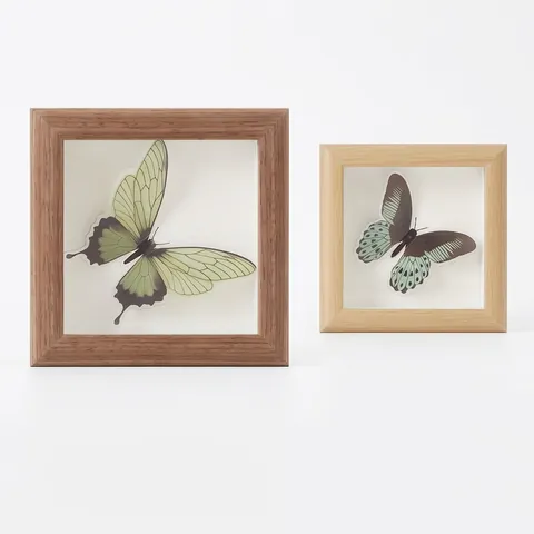 Holz Fotorahmen Nordisch Minimalistisch Holzstruktur Heimdeko Tischplatte Wandbehang Display Organisches Glas