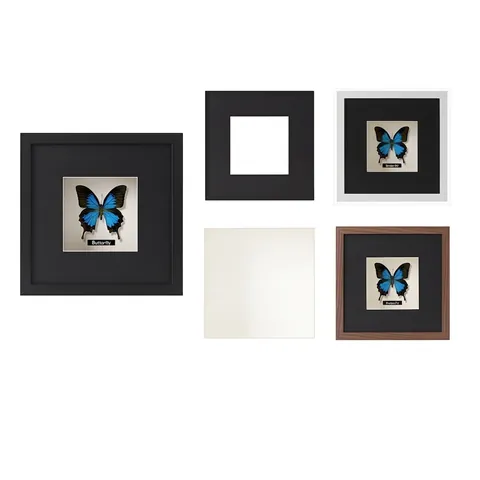 Wood Shadow Box Frame 3D Deep Display Case For Butterfly Specimen Dried Flowers DIY Desktop Wall Mount Home Decor