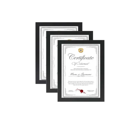 Cornice Per Foto Certificato Documento Legno MDF Display Parete Tavolo Minimalista Supporto Diploma Premio Decorazione