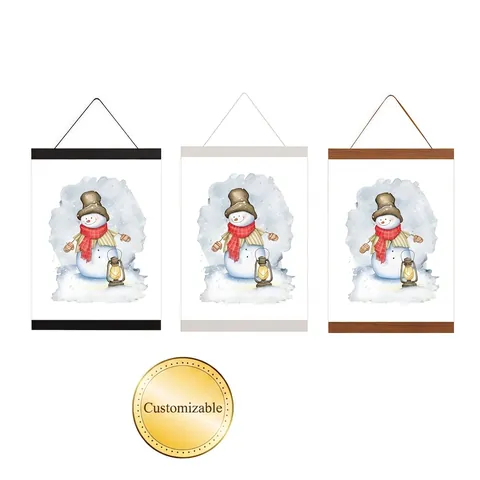 Appendi Poster Magnetico In Legno Cornice Sospesa Decorazione Murale Minimalista Per Opere D'arte E Foto