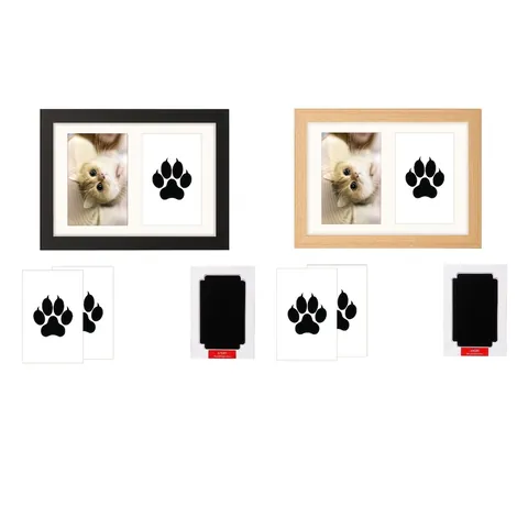 Haustier Pfotenabdruck Gedenkrahmen Kit Tintenlos Stempelkissen DIY Andenken Geschenk Für Hunde Katzen Babys Tischdeko