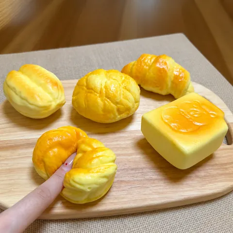 Προσομοίωση Ψωμί Κέικ Παιχνίδι Squishy Αργή Επαναφορά Αρωματισμένο Ανακούφιση από το Στρες Μαλακό PU Μοντέλο Φαγητού Παιχνίδι