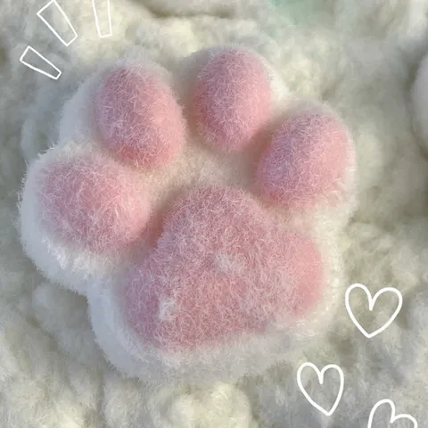 Simpatico Giocattolo Antistress a Forma di Zampa di Gatto in TPR per Adulti e Adolescenti Gioco Morbido Trasparente