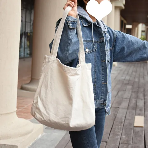 Borsa Tote da Donna in Tela di Grande Capacità Borsa a Tracolla Minimalista Tessitura Piana Moda Street Style per Studenti Universitari