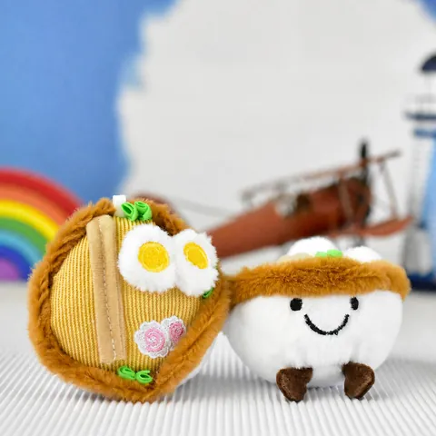 Creative Simulation Noodle Bowl Plush Keychain Cute Food Pendant For Bags Backpacks Soft Stuffed Toy With Egg Decoration Gift For Women Men
