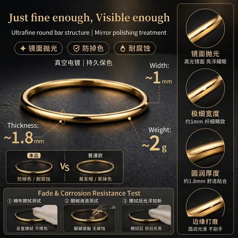 Minimalistische 1mm Dunne Roestvrijstalen Ring Voor Vrouwen Ins-Stijl Goud Roségoud Zwart Eenvoudige Ring Hart Strass Geometrische Vingerring Sieraden Cadeau