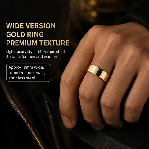 Minimalist Stainless Steel Plain Band Ring For Men Women Mirror Polished Titanium Steel Finger Ring Comfort Fit Daily Jewelry