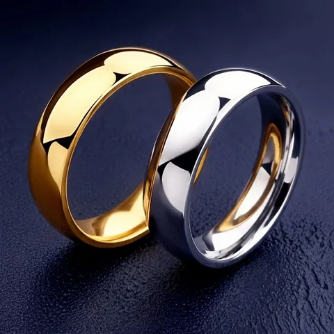 Minimalist Stainless Steel Plain Band Ring for Women Men High Polished Simple Ins Style Cold Style Unisex Fashion Jewelry Finger Ring