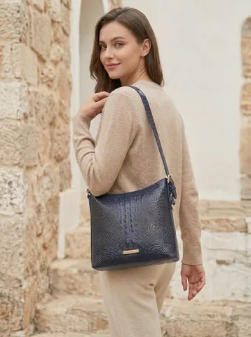 Damen Umhängetasche Krokodilmuster PU Leder Retro Handtasche Mit Verstellbarem Riemen Tägliche Mode Quadratische Tasche