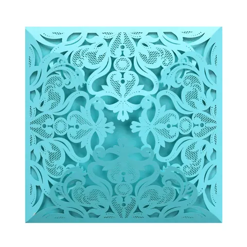 Laser Cut Wedding Invitation Card Pearlescent Paper Hollow Lace Greeting Card For Engagement Party Anniversary Ceremony Celebration Invitations
