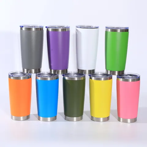 Fashion Solid Color Stainless Steel Thermos Cup 1 Piece