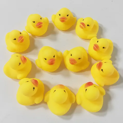 Ensemble de Jouets de Bain Canards en Caoutchouc Jaune Canetons Flottants pour Baignoire Piscine Bébé Enfants Jeu d'Eau