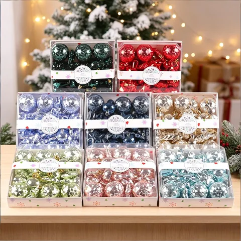 Christmas Ornaments Plastic Hanging Balls Candy Star Mushroom Icicle Shapes Holiday Tree Decor