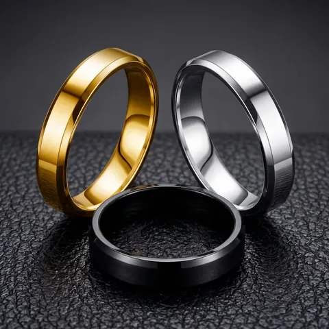 Minimalistische Roestvrijstalen Bandring Voor Dames Heren Eenvoudige Gladde Vingerring Mode Hip Hop Sieraden Koude Stijl Accessoires Cadeau