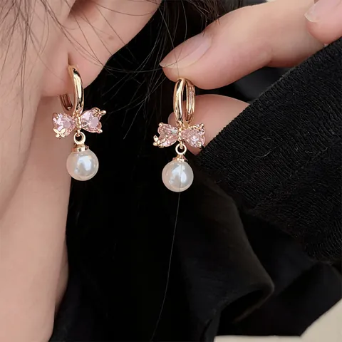 Vintage Palast Stil Zirkonia Ohrringe Mit 925 Sterling Silber Ohrstecker Blumen Herz Schmetterling Für Damen