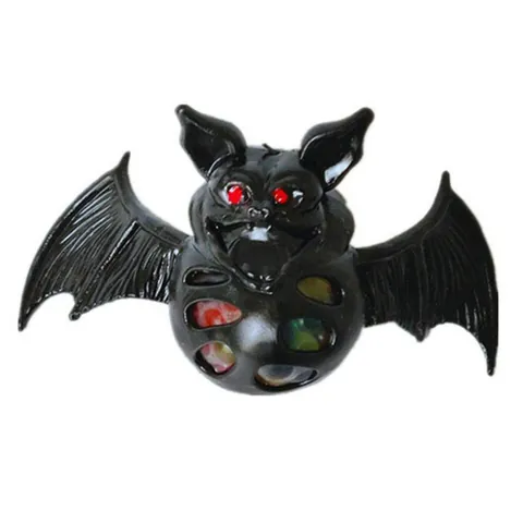 Jouets à Presser Halloween Chauve-souris Araignée Squelette Soulagement du Stress Squishy Jouet Sensoriel pour Poisson d'Avril Fête Cadeau TPR