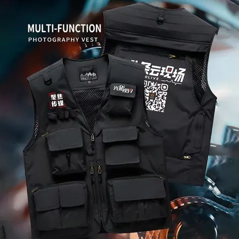 Herren Damen Mehrfachtaschen Arbeitsweste Reflexstreifen Sicherheitsweste Für Fotografie Angeln Outdoor Aktivitäten