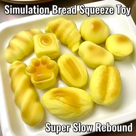 Mixed Simulation Bread Squishy Toy Slow Rising Super Soft PU Scented Decompression Stress Relief Toy For Kids Adults