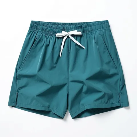 Men's Quick Dry Ice Silk Sports Shorts Loose Casual Beach Running Gym Breathable Drawstring Side Slit Pockets Athletic Shorts