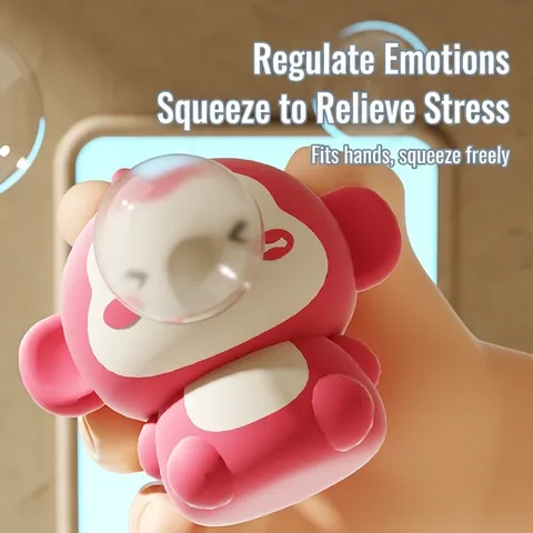 Cute Animal Fruit Vegetable Squishy Slow Rebound Stress Relief Toy Bubble Blowing Pop Eye Squeeze Vent Desktop Toy For Gift
