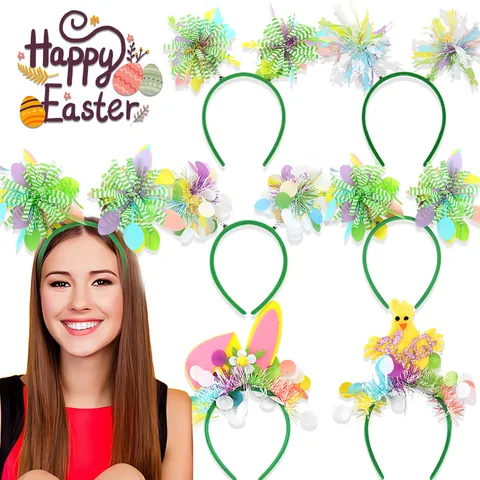 Ostern Stirnband Hasenohr Küken Ei Bommel Haarreif Für Kinder Erwachsene Festliche Party Kostüm Zubehör