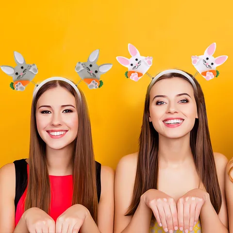 Ostern Stirnband Hasenohren Küken Ei Kopfschmuck Cartoon Tier Haarreif Für Kinder Erwachsene Festliche Party Dekoration Zubehör