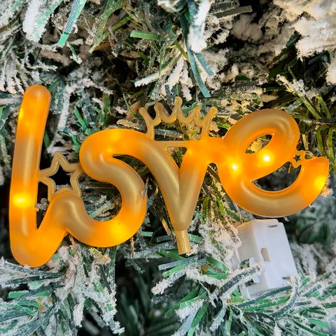 Romantisch LED LOVE Letter Decoratieve Lamp Met Kroon En Ster Warm Wit Batterij Aangedreven Licht Voor Aanzoek Valentijnsdag