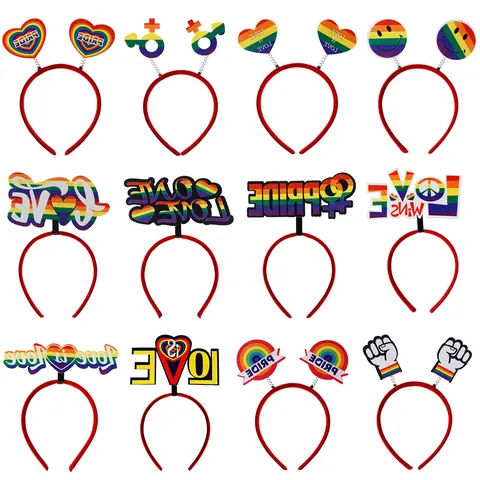 Regenbogen Stolz Monat Herz Haarreif Für Party Dekoration Love Is Love Haarschmuck Parade Festival Fotografie Requisiten