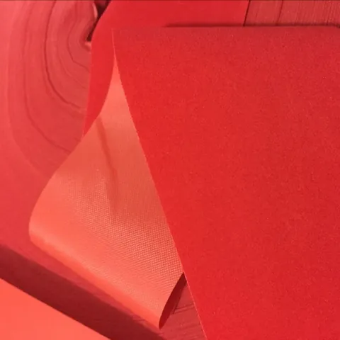 Rotes Beflocktes Weihnachtsband Für Den Weihnachtsbaum DIY Schleifen Herstellung Festliche Dekoration Stoffband