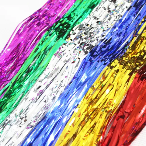 Metallischer Glittervorhang Fransen Vorhang Geburtstag Hochzeit Party Hintergrund Folie Dekoration Wandbehang Fotobox Requisite