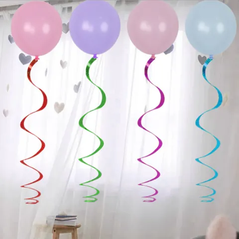 Metallische PET Hängende Spiral Dekorationen Glitzer Laser Folie Deckenstreamer Für Geburtstag Hochzeit Party Zubehör Festival Heimdekor