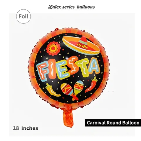 Mexikanische Unabhängigkeitstag Ballons Viva Mexico Aluminiumfolie Ballon Fiesta Party Deko