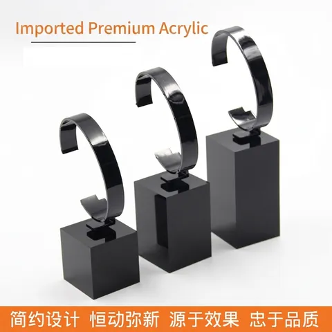 Présentoir À Montres En Acrylique Support De Montre Bijoux Bracelet Vitrine Rack Haute Transparence Organisateur De Bureau