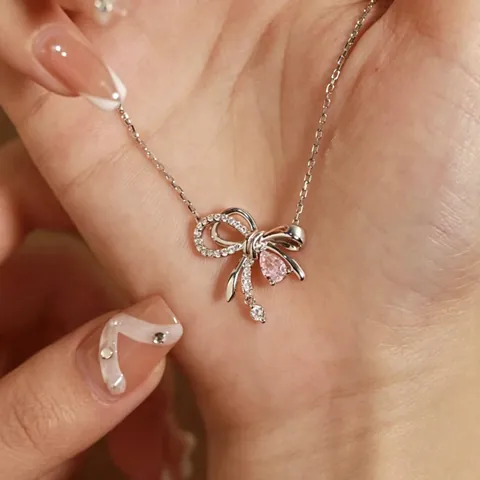 Asymmetrisches Schleifen Ohrstecker Halsketten Set Mit Silber Ohrstecker-Stift Messing Zirkonia Minimalistischer Schmuck
