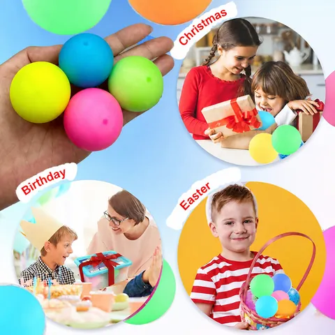 Rainbow Flour Ball Squishy Toy For Kids Teens Small Tofu Ball Decompression Squeeze Toy Sensory Stress Relief Toy Gift