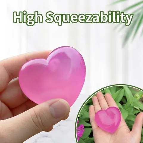Giocattolo Squishy in TPR Cambio Colore Sensibile alla Luce Cuore Fragola Risalita Lenta Sollievo dallo Stress Regalo